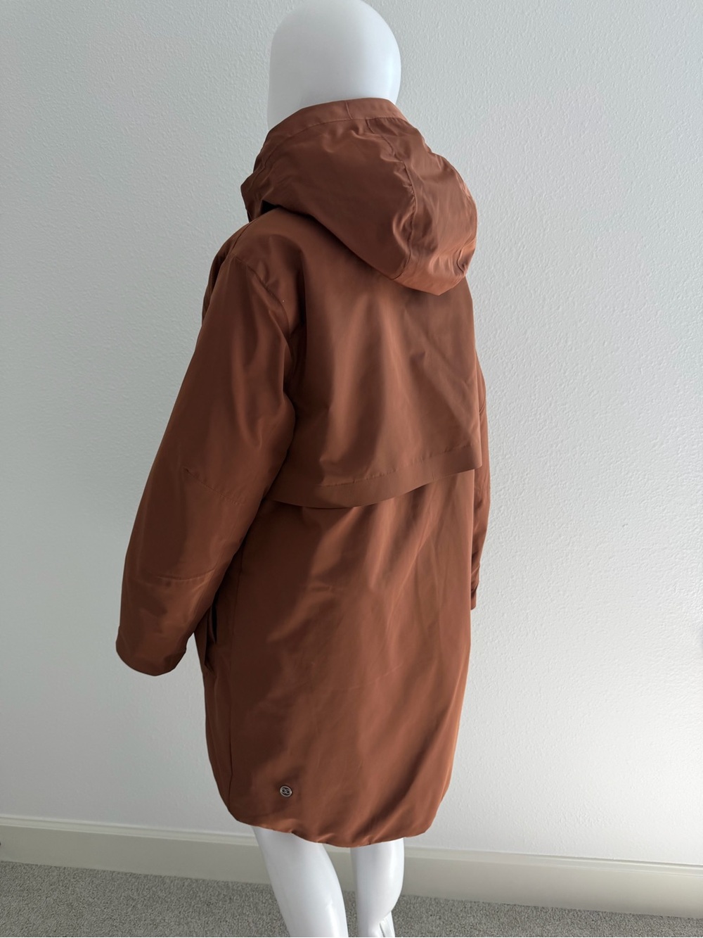 CALIA by Carrie Underwood Copper Rust Hooded Long Puffer Coat - Picture 5 of 11